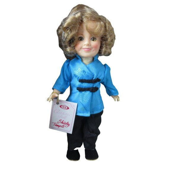 Ideal Shirley Temple Doll w/ Blue &amp; Black Oriental Style Clothes Original Bo - Picture 2 of 8
